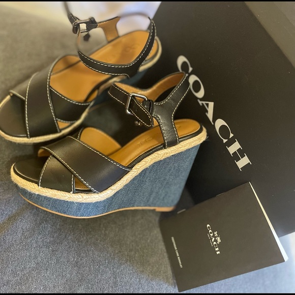 Wedges black and jeans . - Picture 6 of 6